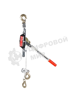 Лебедка рычажная Matrix тяга - 2 т, подъем - 0,8 т, одинарное храповое колесо