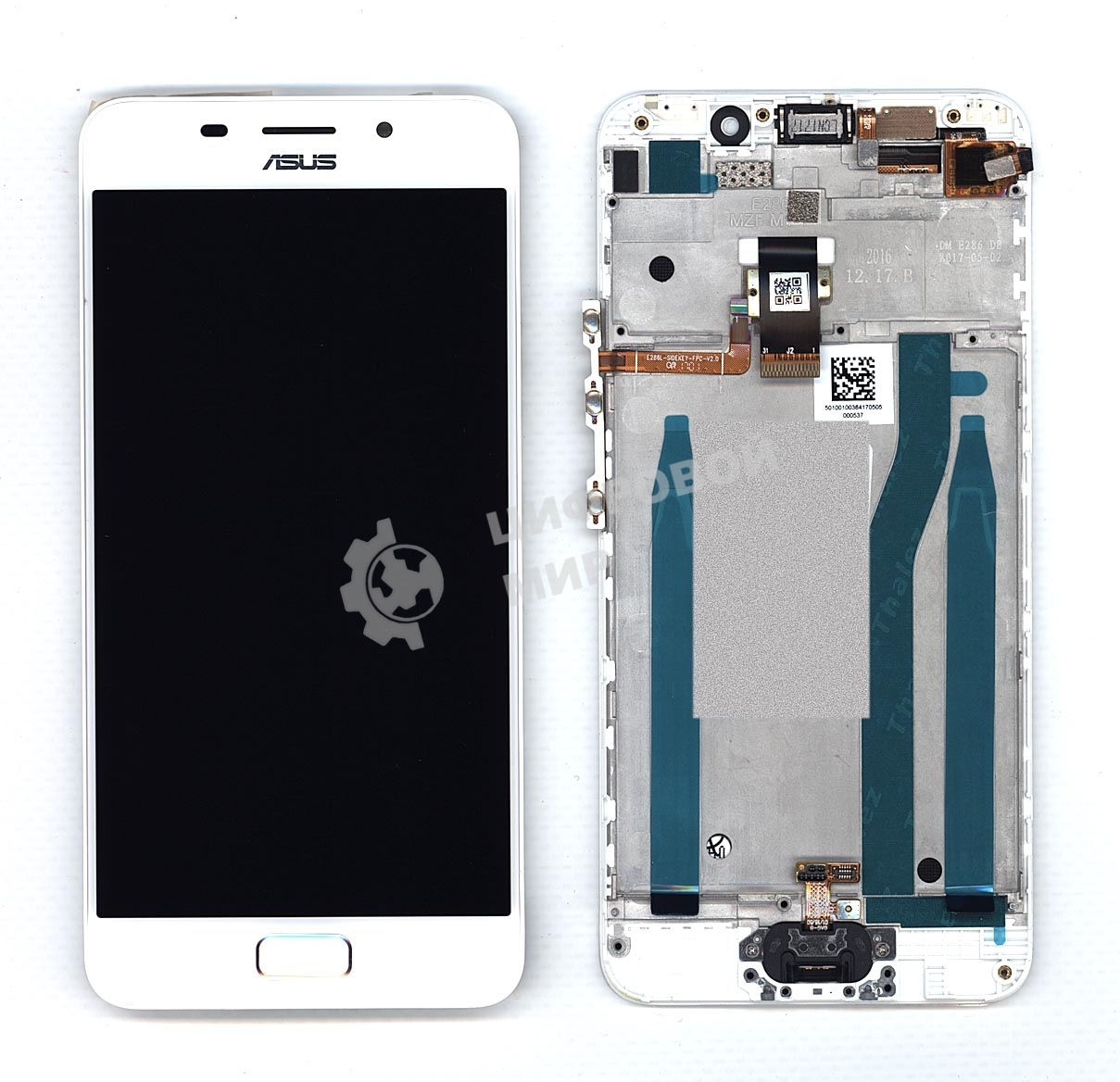 Дисплей для Asus ZenFone 3s Max ZC521TL белый с рамкой