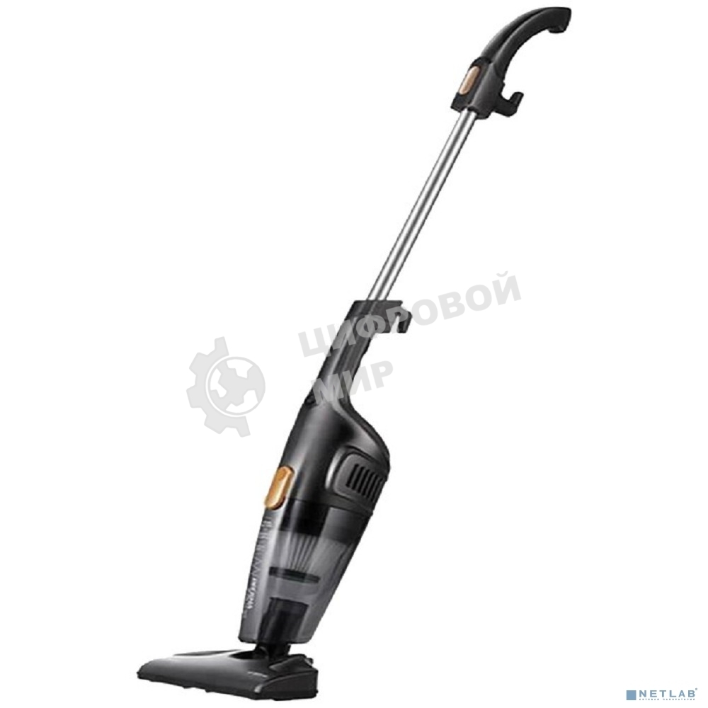 Пылесос вертикальный Deerma DX115C черный, питание от сети, 600 Вт, уборка сухая, пылесборник 1.2 л