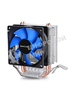 Кулер для процессора DEEPCOOL ICE EDGE MINI FS V2.0 синий, 80 мм, алюминий/медь, 2200 об/мин, 24.7 дБ, 3 pin, 100 Вт, 112 мм