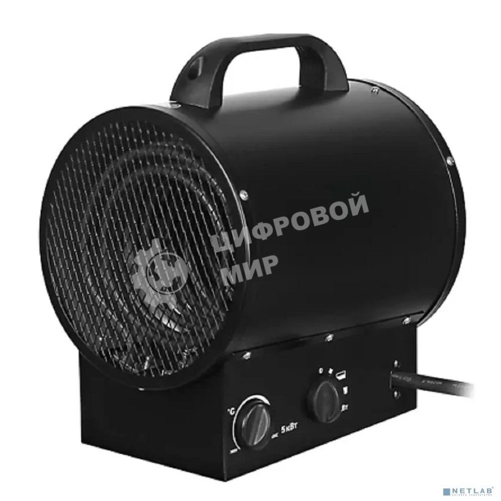 Пушка тепловая электрическая Rexant круглая, прямоугольная подставка, ТЭН, 2кВт