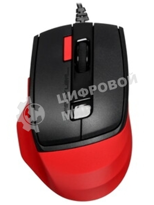 Мышь проводная A4Tech Fstyler FM45S Air красный/черный, 2400 dpi, USB, кнопки - 7