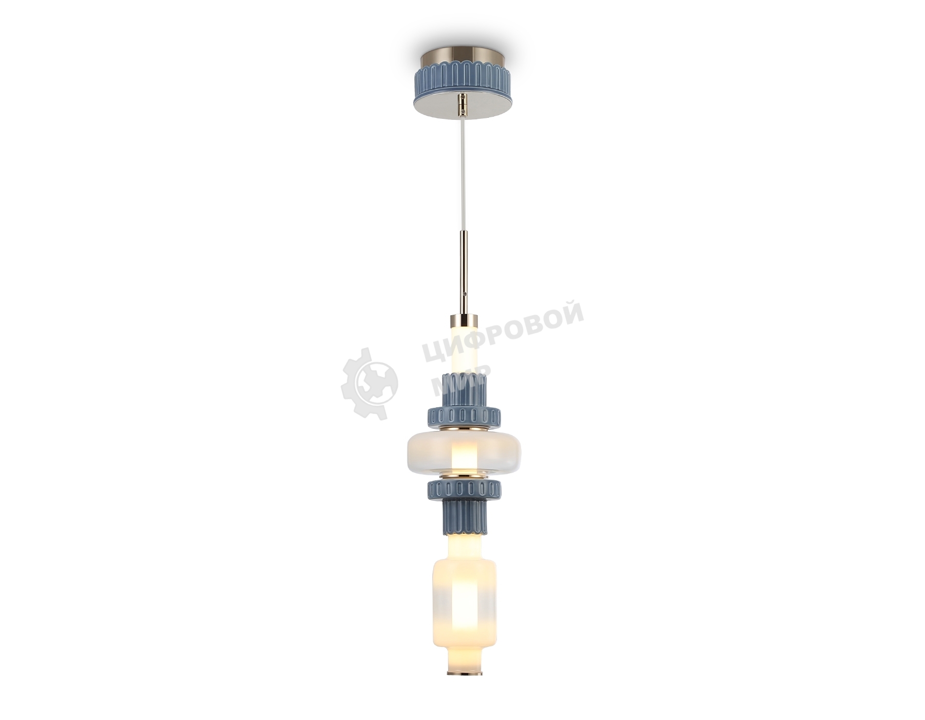 Светильник Ambrella light LH53121 GD/WH/GB золото/белый/серо-синий 19W 3000K D160*1880