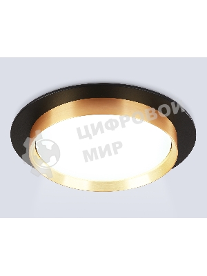 Светильник встраиваемый TU5020 BK/GD черный/золото IP20 GX70 D150*45