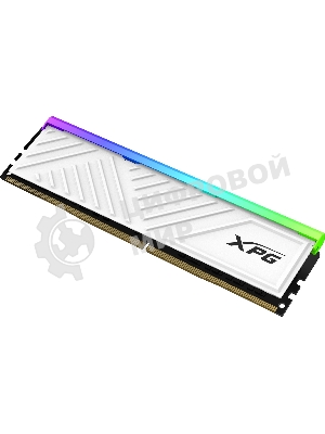 Оперативная память XPG Spectrix D35G RGB, DDR4, 8GB (1x8GB), 3200MHz, CL16, DIMM, с радиатором, белый, RGB