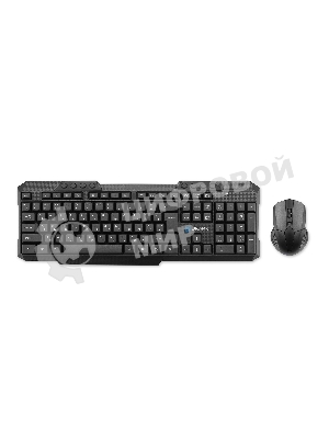 Комплект клавиатура+мышь Oklick 205MK беспроводной, USB, 1600 DPI, чёрный