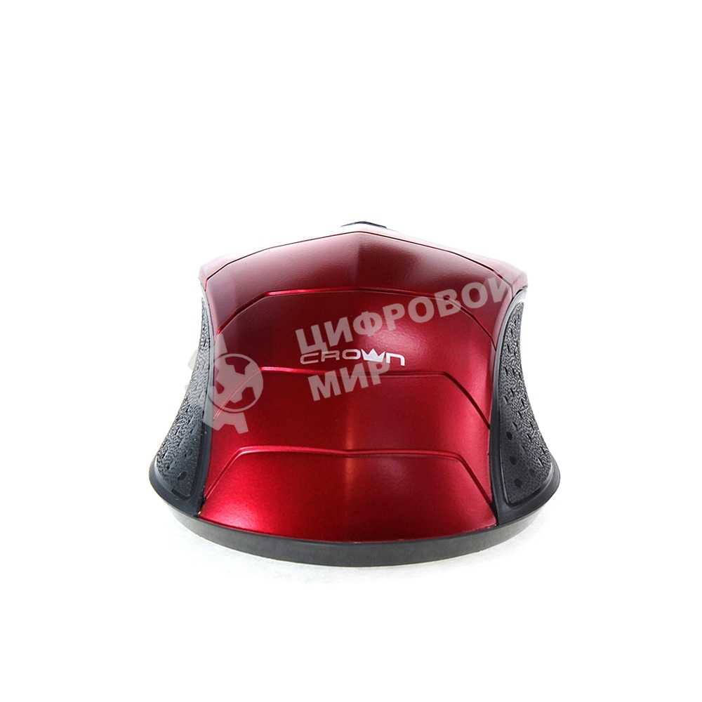 Мышь беспроводная Crown CMM-934W красный/черный, 1200 dpi, радиоканал, USB, кнопки - 4