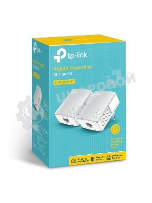 Сетевой адаптер TP-Link TL-PA4010KIT AV600 Nano Powerline Ethernet Adapter Starter Kit, Ultra Compact Size, 500Mbps Powerline Datarate,10/100Mbps Fast Ethernet, HomePlug AV, Green Powerline,Plug and Play, Twin Pa