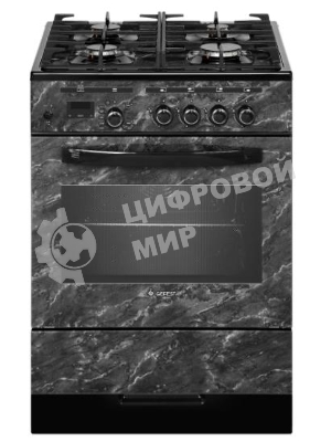 Плита газовая Gefest ПГ 6500-03 0053 черный, конфорок 4 шт, духовка 52 л, 60 см x 85 см x 60 см