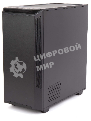 Компьютерный корпус Hiper PB81 черный без БП ATX 3x120мм 2xUSB2.0 2xUSB3.0 audio bott PSU