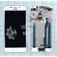 Дисплей для Asus ZenFone 3s Max ZC521TL белый с рамкой