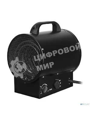 Пушка тепловая электрическая Rexant круглая, прямоугольная подставка, ТЭН, 3кВт