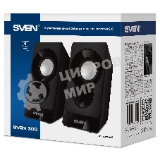 Акустическая система Sven 300 2.0 черный 6Вт
