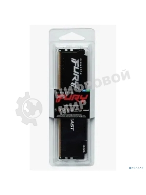 Оперативная память Kingston Fury Beast, DDR5, 32GB (1x32GB), 6000MHz, CL30, DIMM, с радиатором, черный