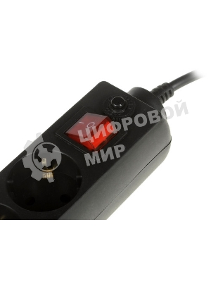 Сетевой фильтр 5bites GARDA SP6B-550 6S/3x0.75 мм2/5 м/черный