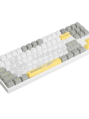 Клавиатура проводная A4Tech Bloody S87 Energy (S87 USB ENERGY WHITE) USB белый/желтый