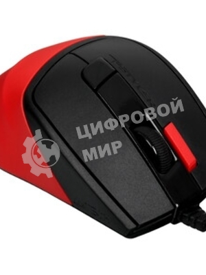 Мышь проводная A4Tech Fstyler FM45S Air красный/черный, 2400 dpi, USB, кнопки - 7