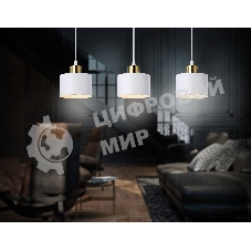 Светильник Ambrella light TR8117/3 WH/BS белый/латунь E27*3 max 40W 580*120*970
