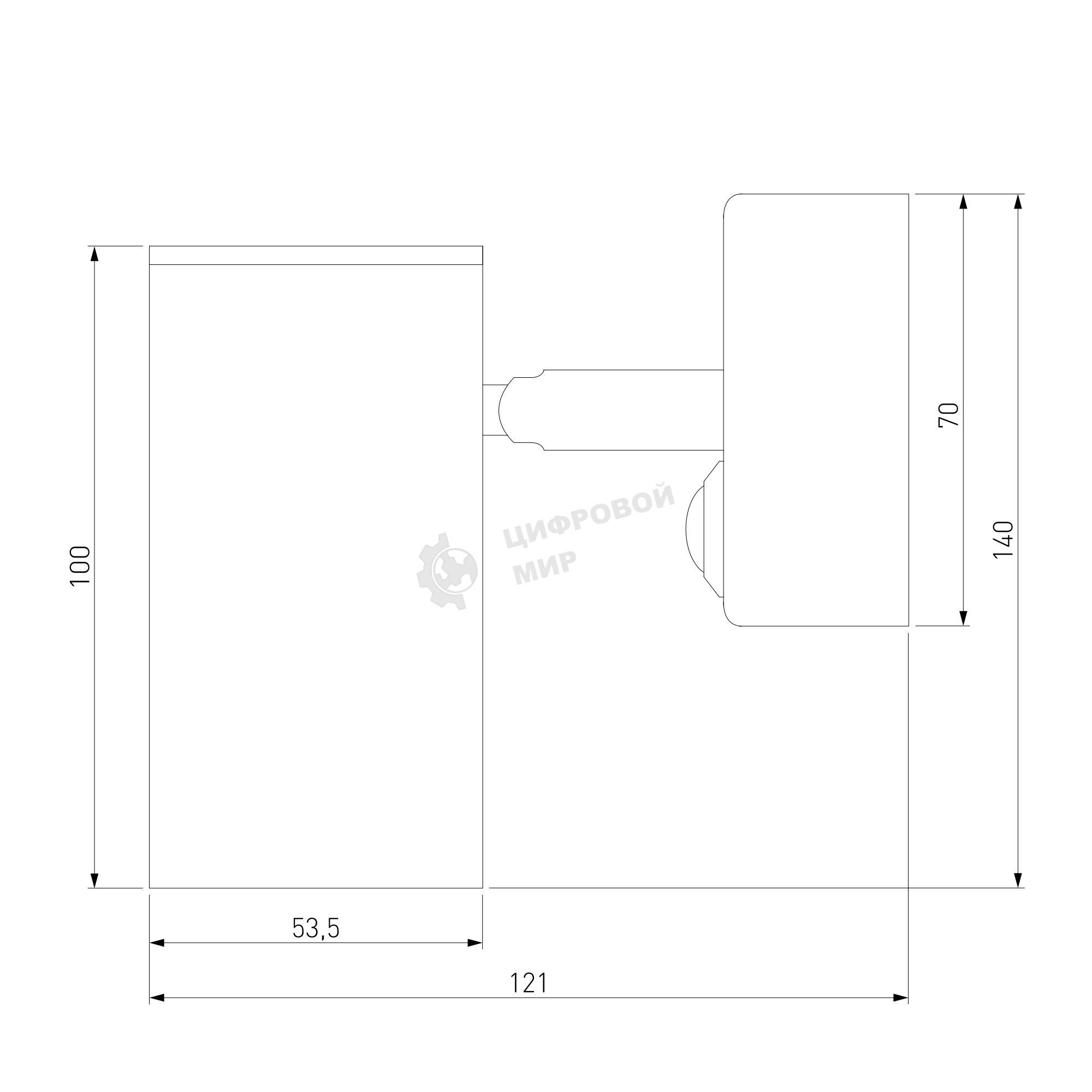 MRL 1003 / Светильник настенный Rutero GU10 SW белый