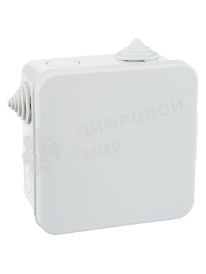 Коробка расп. КМ41256 100х100х50мм о/к IP54 8 вв. (7035) IEK