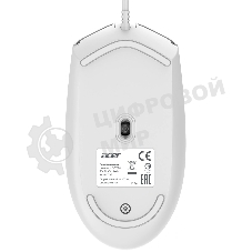 Клавиатура + мышь Acer OCC504 клав:белый мышь:белый USB Multimedia (ZL.ACC11.00N)