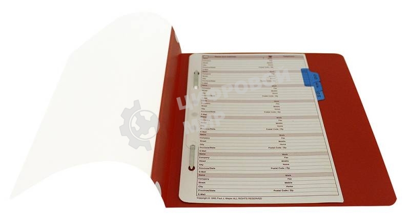 Папка-скоросшиватель Бюрократ Люкс -PSL20A5YEL A5, прозрачный верхний лист, пластик, желтый