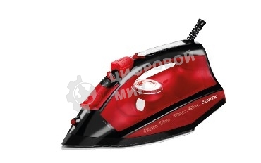 Утюг Centek CT-2355 RED 2500Вт, керамическ подошва, 270мл, паровой удар, самоочистка, капля-стоп