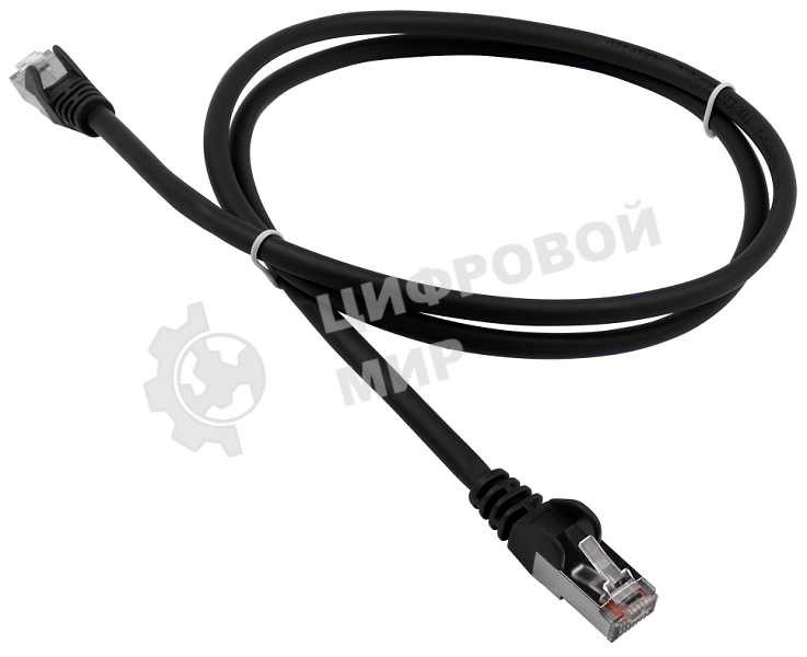 Патч-корд LANMASTER LSZH FTP кат.5e, 1.0 м, черный