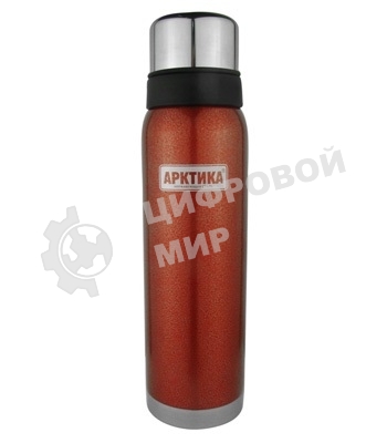 Термос Арктика 106-900 красный, узкое горло 0,9 л американский дизайн
