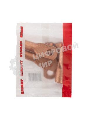 Наконечник медный ТМ Rexant 70-10-13 (70 мм² - Ø13 мм) (в упак. 5 шт.)