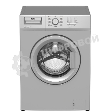 Стиральная машина Beko WRE 65P1 BSS серебристый, загрузка фронтальная 6 кг, 1000 об/мин., класс: А