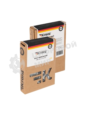 Болт мебельный Kranz DIN 603, 6х25, короб (50 шт./уп.)