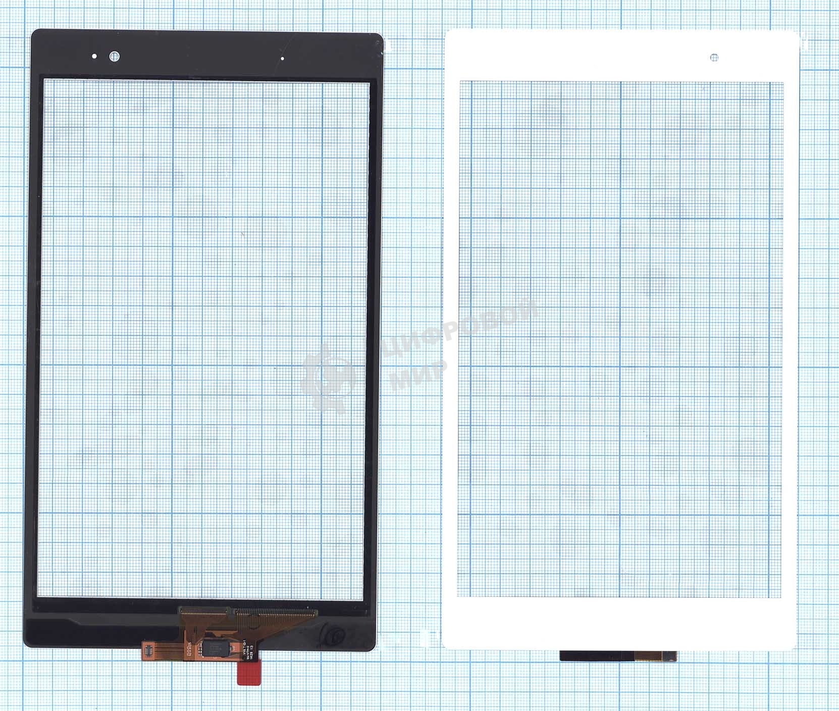 Сенсорное стекло (тачскрин) для Sony Xperia Tablet Z3 Compact, белое