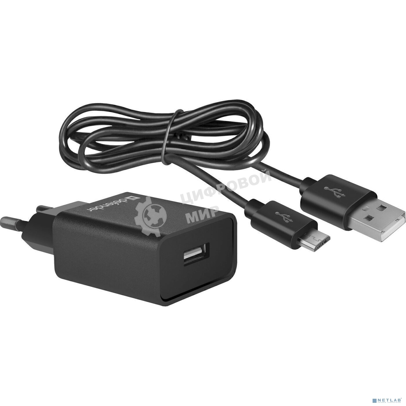 Сетевой адаптер Defender 1xUSB,5V/2.1А, кабель micro-USB (UPC-11)