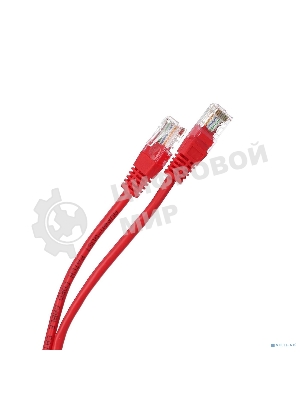 Патчкорд литой Aopen/Qust UTP кат.5е 0,5м красный