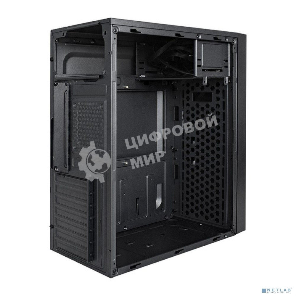 Компьютерный корпус Miditower ExeGate AA-440U (ATX, без БП, 2*USB+1*USB 3.0, аудио, черный)