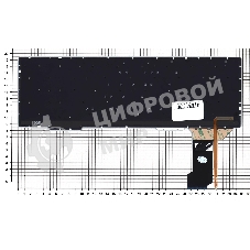 Клавиатура для ноутбука Asus GL753 FX553VD черная с красной подсветкой (узкий шлейф подсветки)