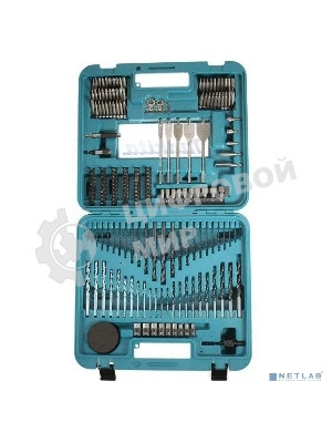 Набор инструментов MAKITA D-47260  201шт держ маг отв.насадки сверла д\дер мет бет перьевые ключи   