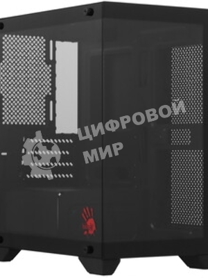 Компьютерный корпус Bloody BD-CC103 черный без БП mATX 7x120мм 1xUSB 2.0 1xUSB 3.0 audio bott PSU
