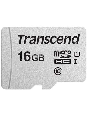 Флеш карта microSD 16Gb Transcend microSDHC Class 10 UHS-1 U1, (без адаптера), TLC