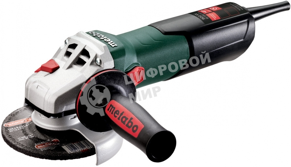 Угловая шлифовальная машина Metabo W 9-125 Quick 600374000 шлифмашина угловая900вт,2.5Нм, 10500 об/мин, вес 2.1 кг
