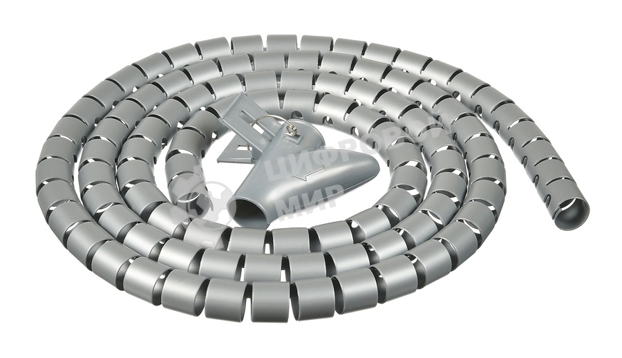 Кабельный органайзер Buro Spiral Hose 15x1500мм Silver