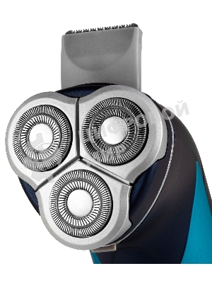 Электробритва роторная Starwind SSH 1525 реж.эл.:3 питан.:аккум. голубой/черный