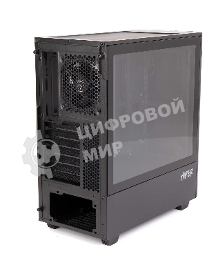 Компьютерный корпус Hiper PB81 черный без БП ATX 3x120мм 2xUSB2.0 2xUSB3.0 audio bott PSU