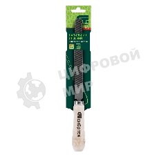 Напильник Сибртех, 150 мм, плоский, деревянная ручка