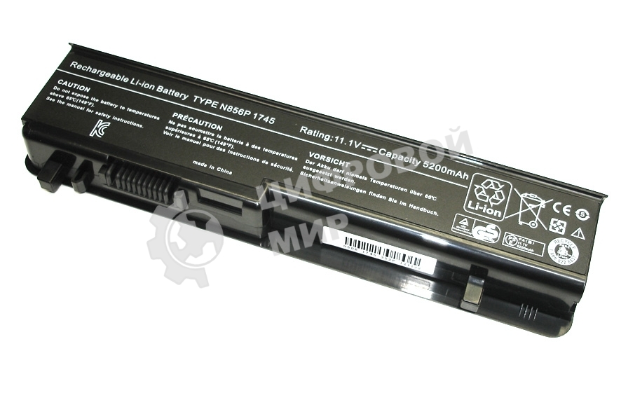 Аккумуляторная батарея для ноутбука Dell Studio 1745 11.1V 5200mAh черный OEM