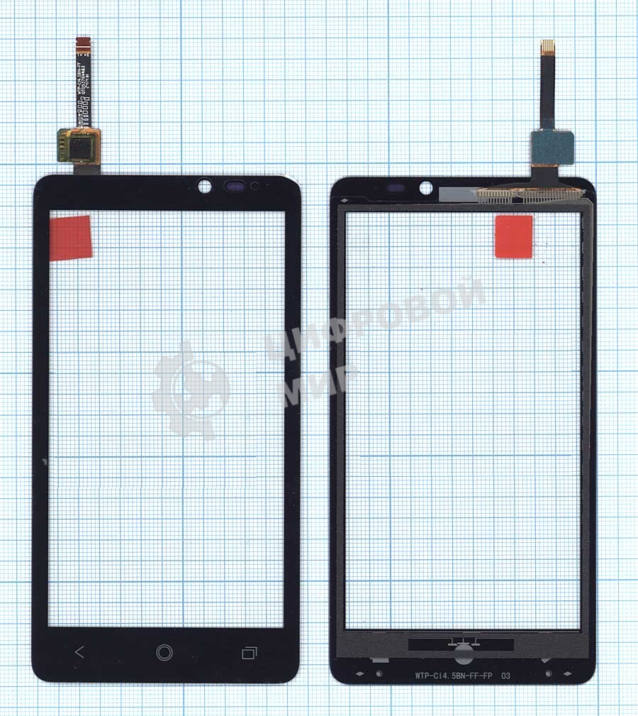 Сенсорное стекло (тачскрин) для Acer WTP-C14-5BN-FF, черное