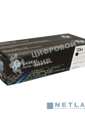 Картридж лазерный HP CE310AD черный двойная упаковка для LaserJet Pro CP102 2 х 1200 стр.