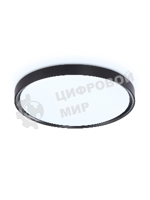 Потолочный светодиодный светильник Ambrella light FZ1248 BK черный IP54 30W 5000K D380*60 (Без ПДУ)