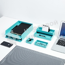 Органайзер настольный Deli ENS001blue Nusign синий, пластик